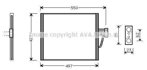 AVA QUALITY COOLING Kondensators, Gaisa kond. sistēma BW5213